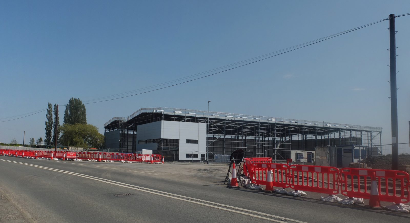 Industrial building under construction